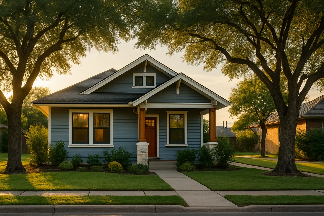 Suburban home in Round Rock near a green space